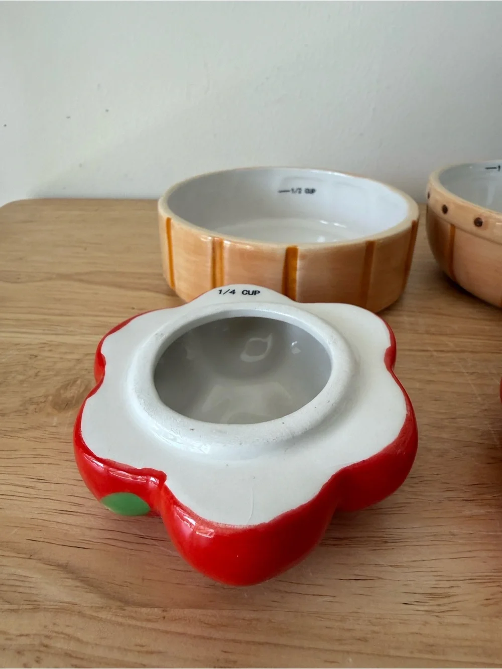 10 Strawberry Street Harvest Apple Basket Stacking Measuring Cups Sunshine Farms